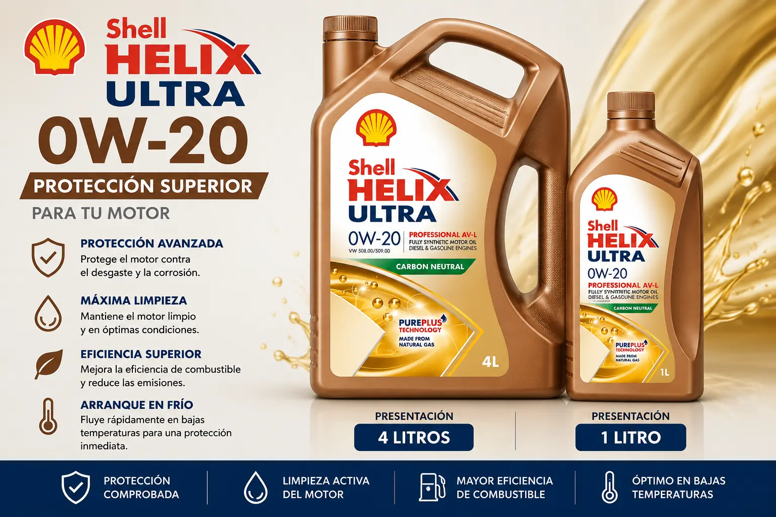 Shell Helix 0W20 1 Litro