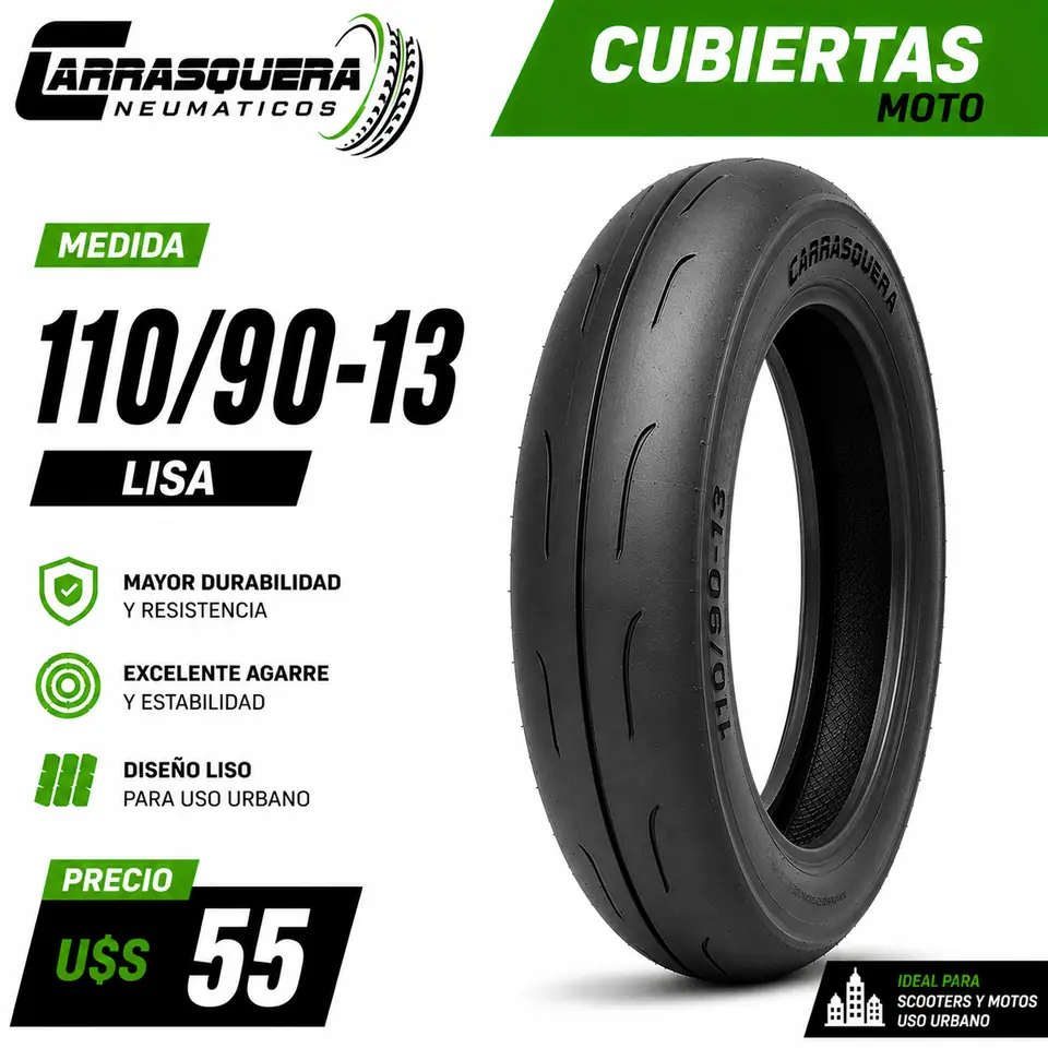 Cubierta Moto 110/90-13 Lisa Carrasquera
