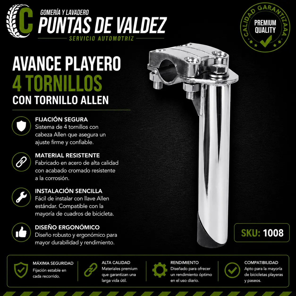 Avance Playero 4 Tornillos Allen