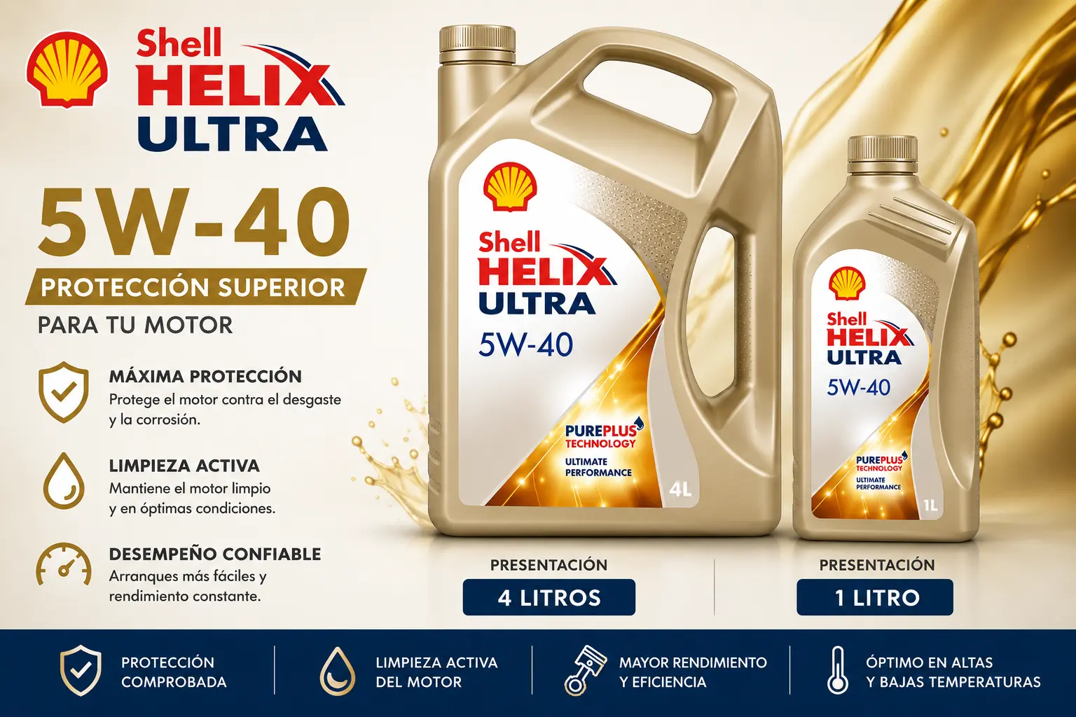 Shell Helix 5W40 4 Litros
