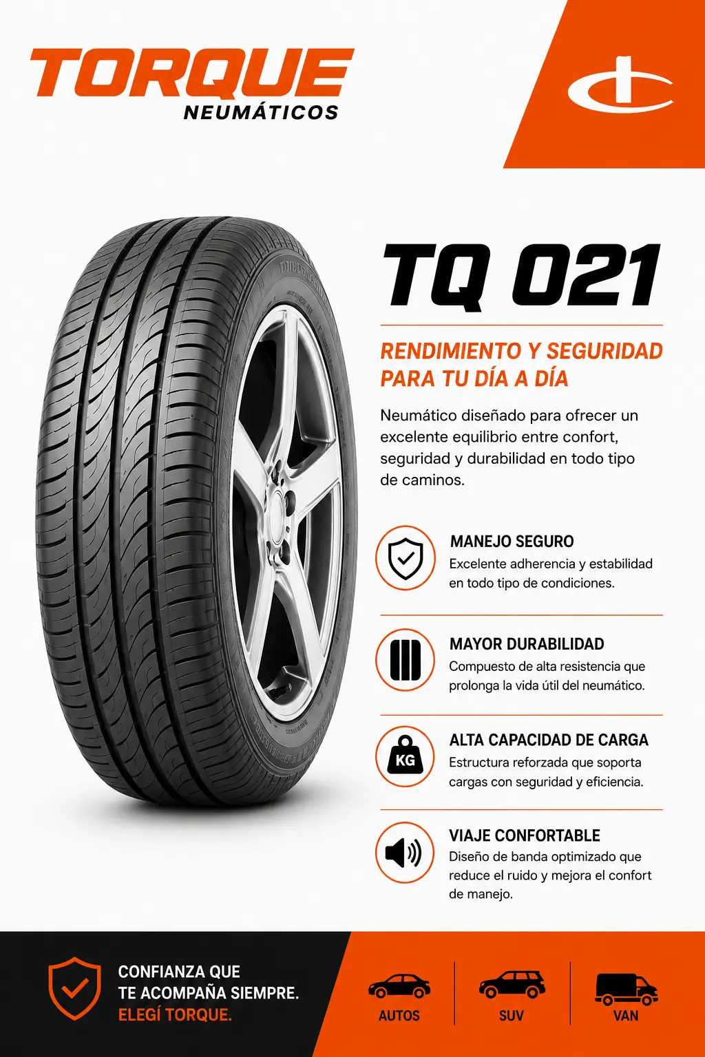 Cubierta Torque 185/55R15