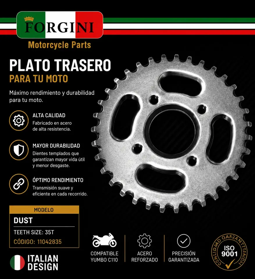 Plato Forgini 35T Yumbo Magnesio/C110
