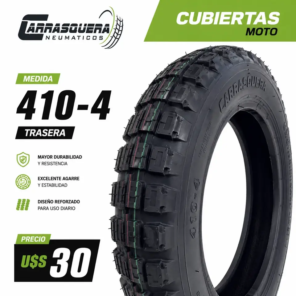 Cubierta Moto 410-4 Trasera Carrasquera