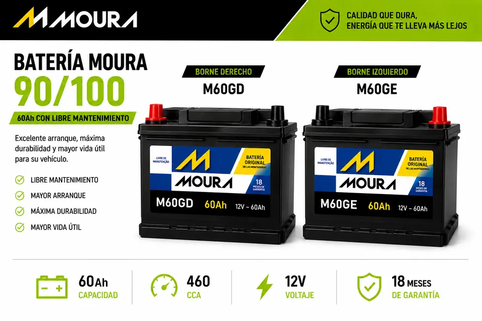 Baterias Moura 90/100