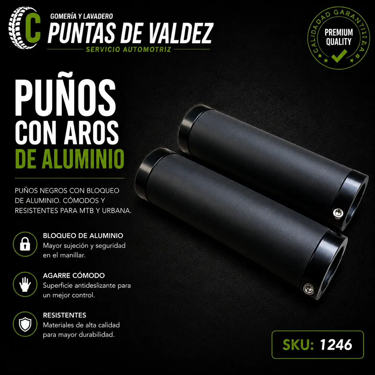 Puño con Aros de Aluminio