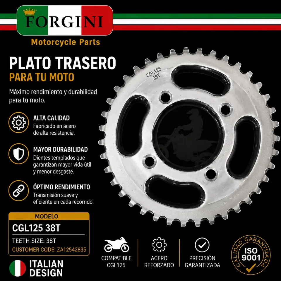 Plato Forgini 38T Zanella Custom Classic 3