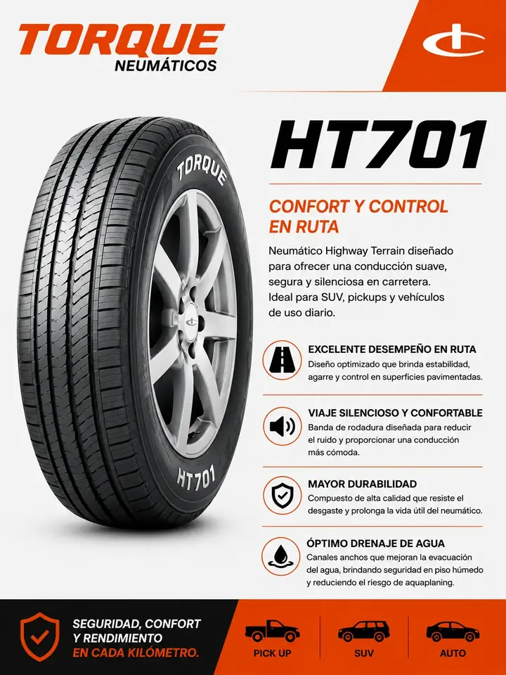 Cubierta Torque 235/60R16