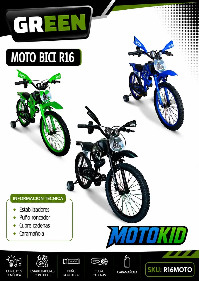 MotoBici MOTOKID R16