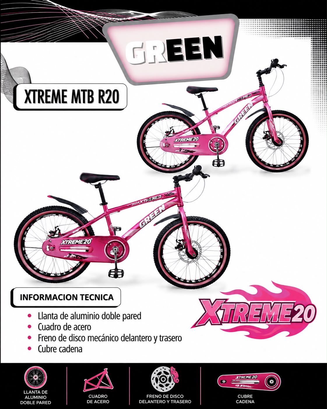 Bicicleta XTREME Dama R20