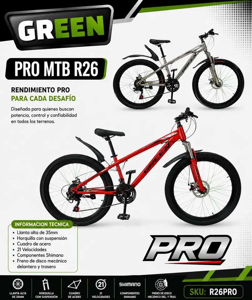 Bicicleta MTB R26 PRO