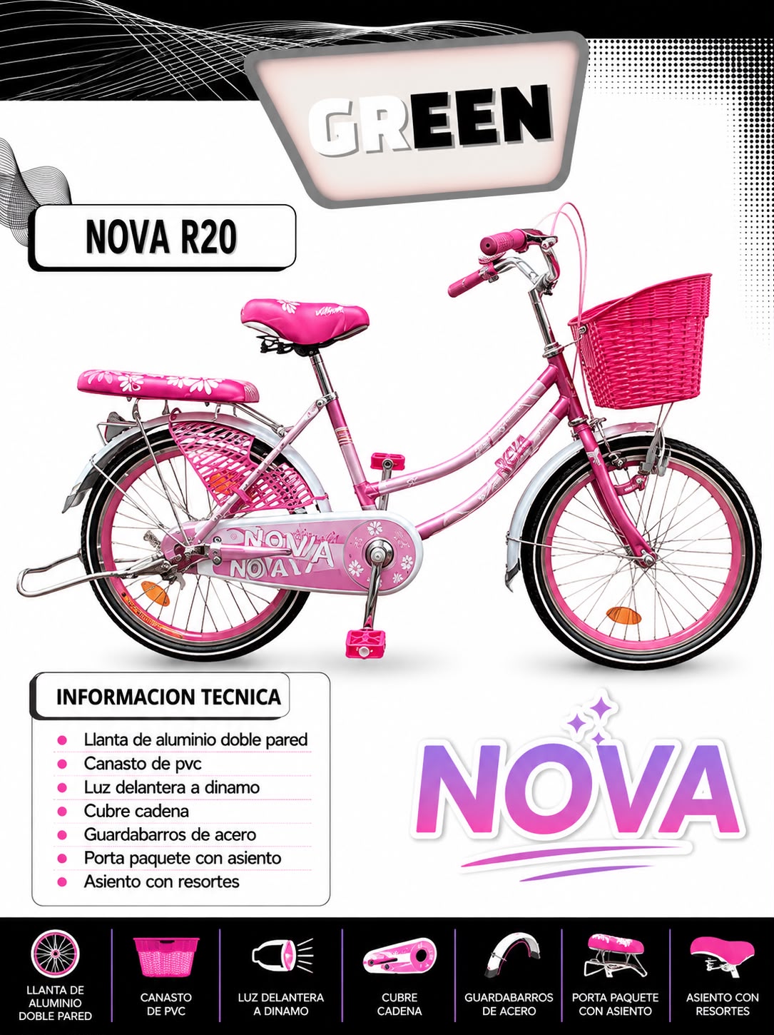 Bicicleta Dama NOVA Paseo R20