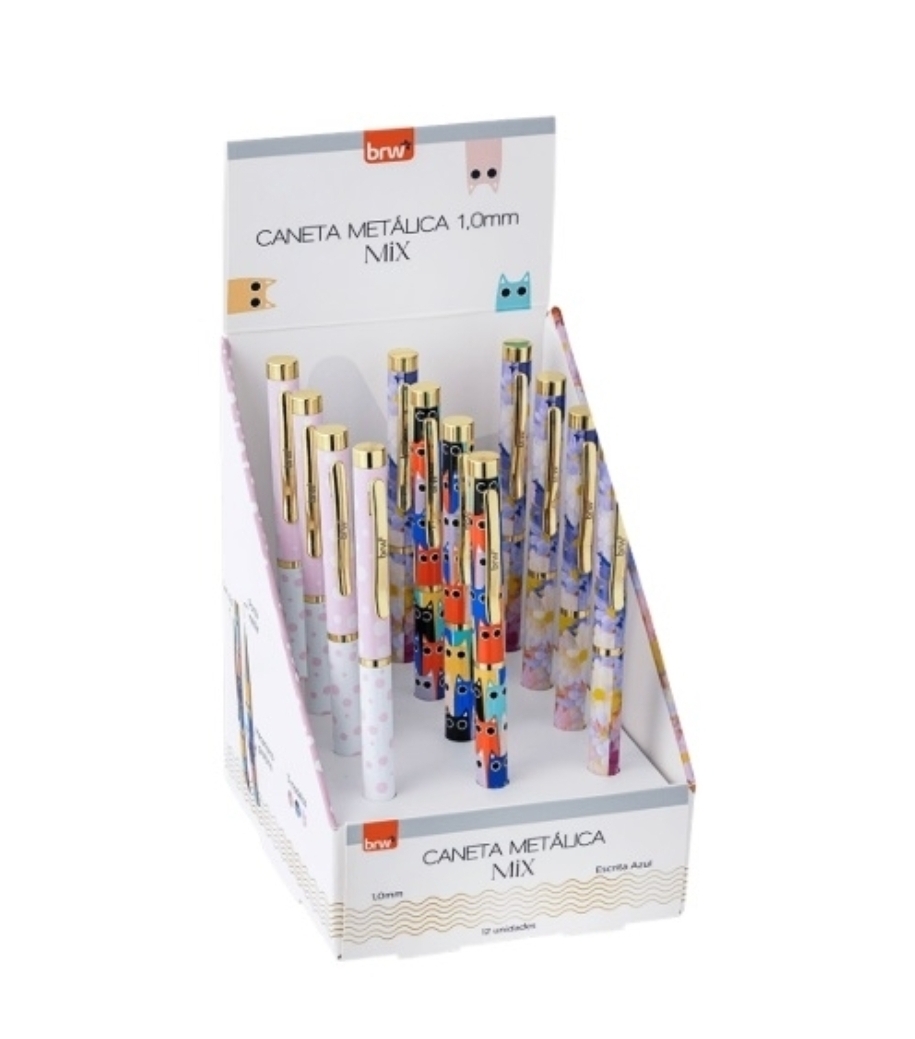 Boligrafo metalico Brw 1.0mm -mix-