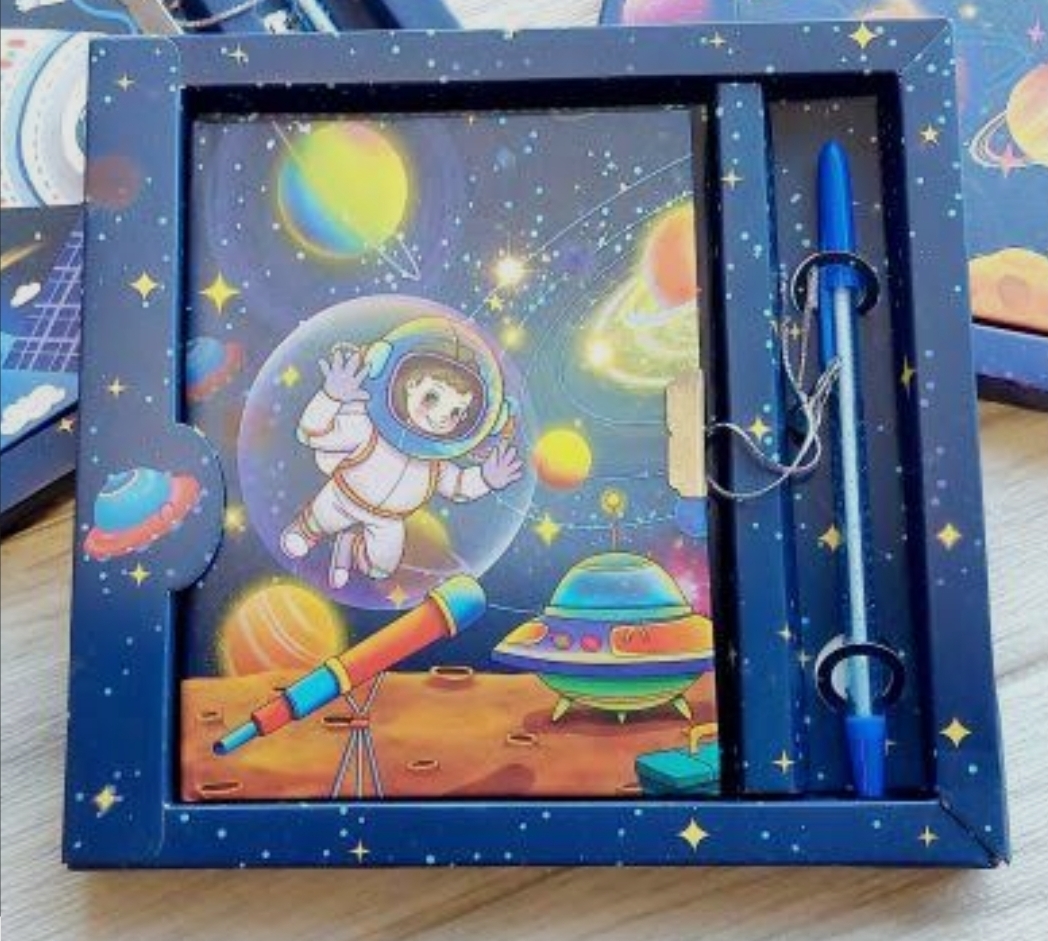Diario íntimo Space con bolígrafo