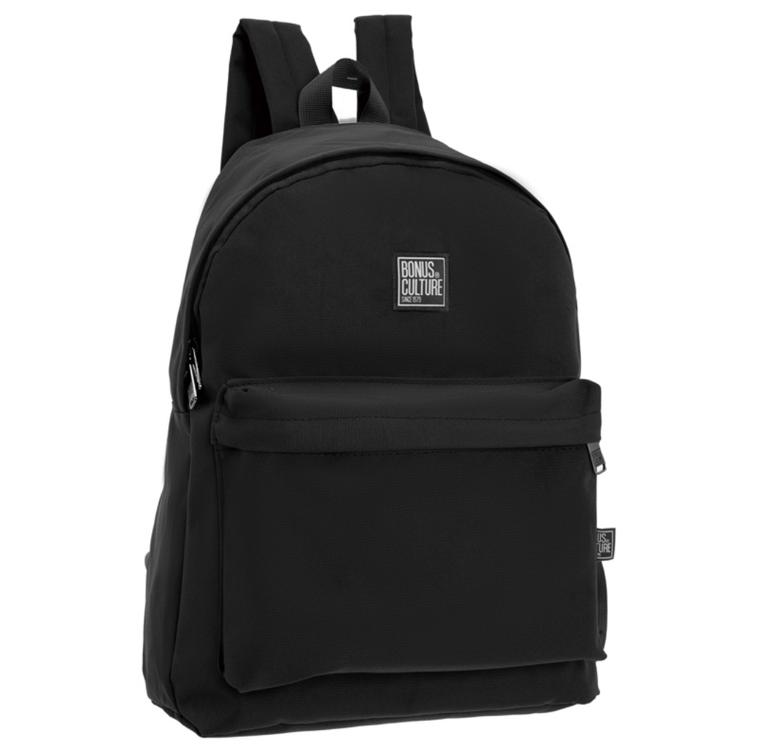 Mochila Bonus® Culture 1 cierre con bolsillo al frente y bolsillo de red al costado