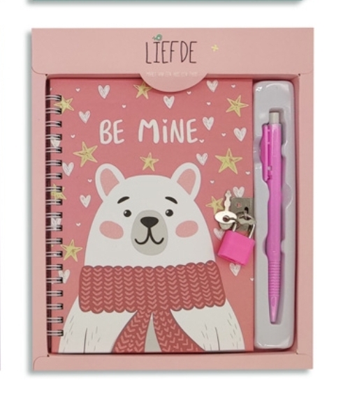 Diario íntimo Bear con bolígrafo