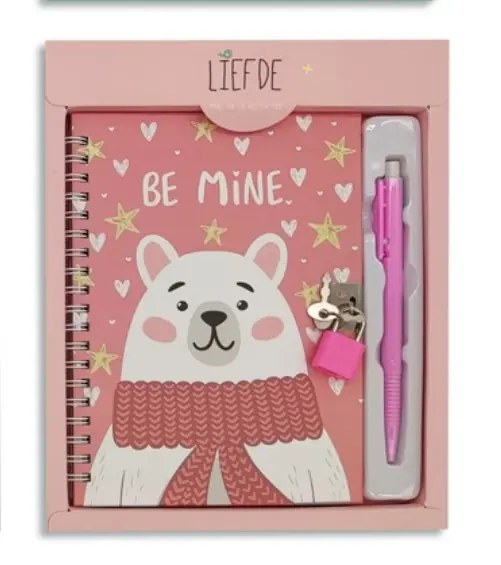 Diario íntimo Bear con bolígrafo