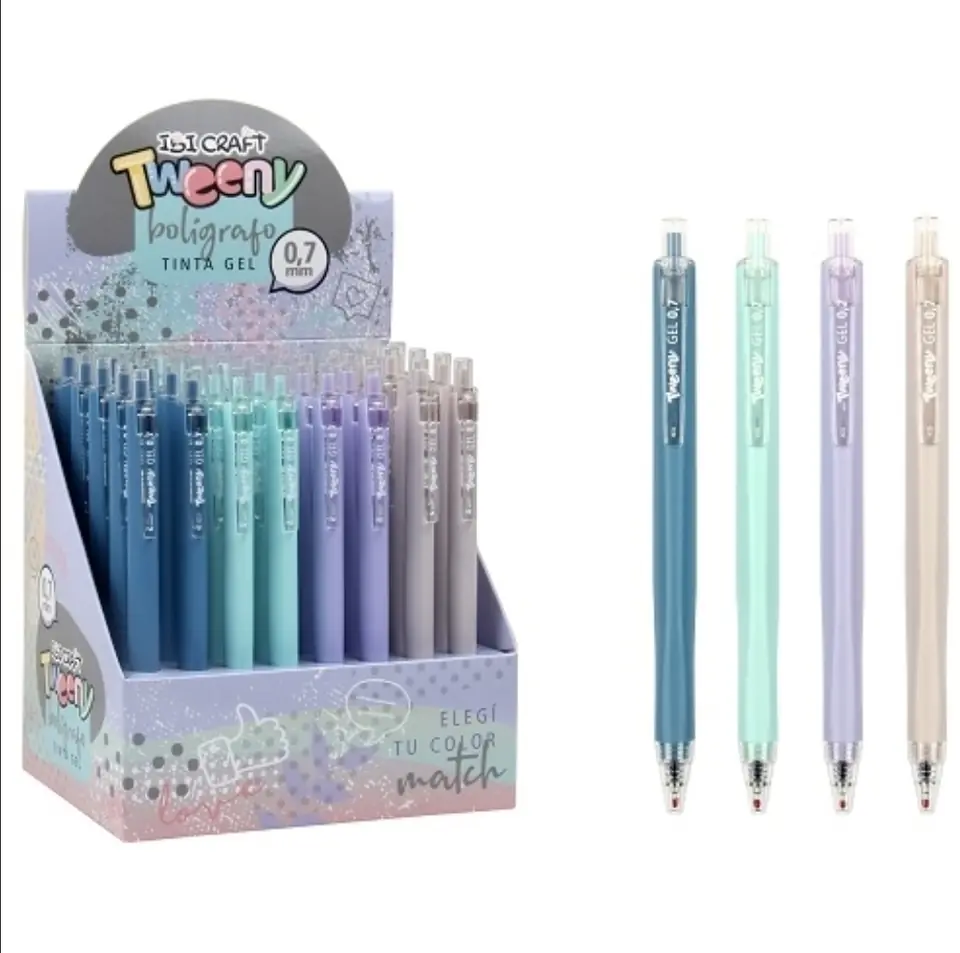 Boligrafo gel 0.7 ibi craft tweeny