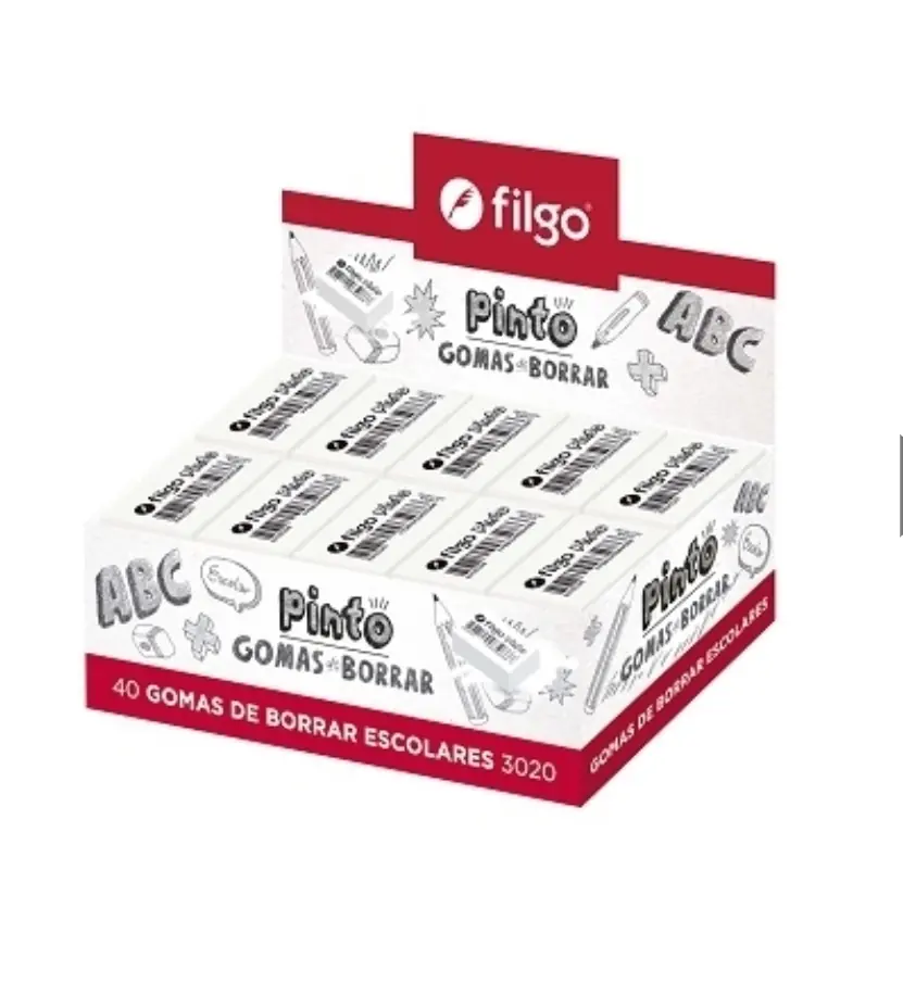 Goma de borrar Filgo escolar pinto 3020