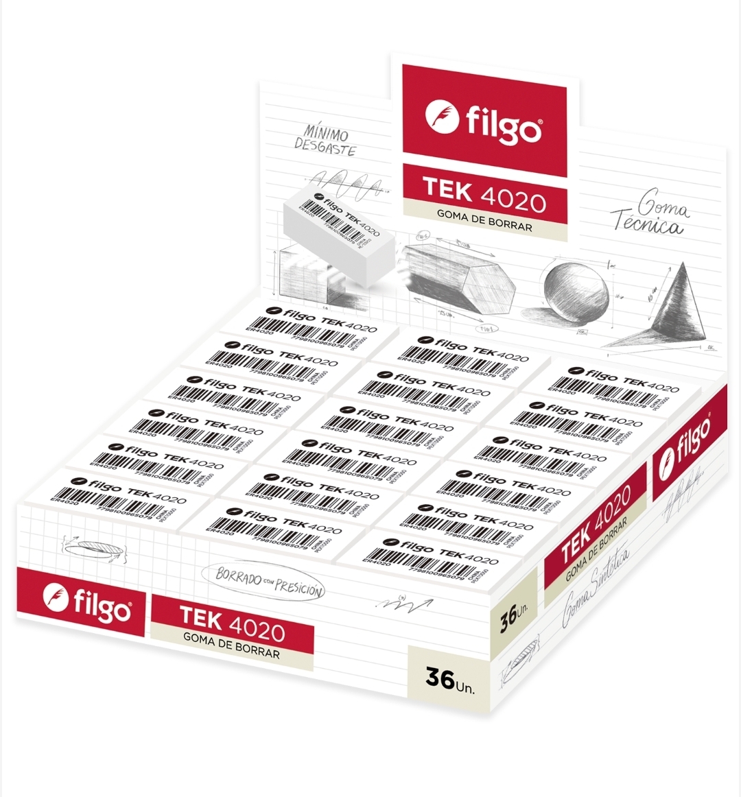 Goma de Borrar Tek 4020 x36 Filgo