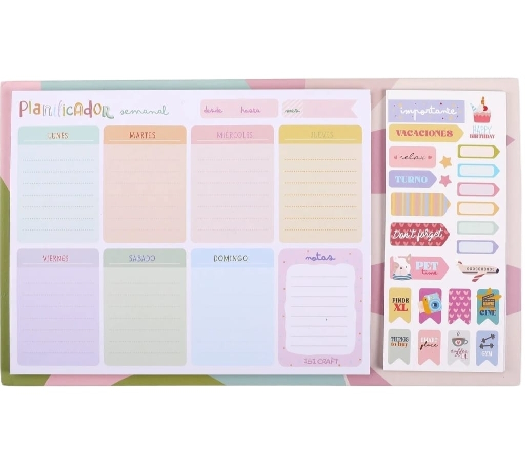 Planificador semanal Ibi Craft