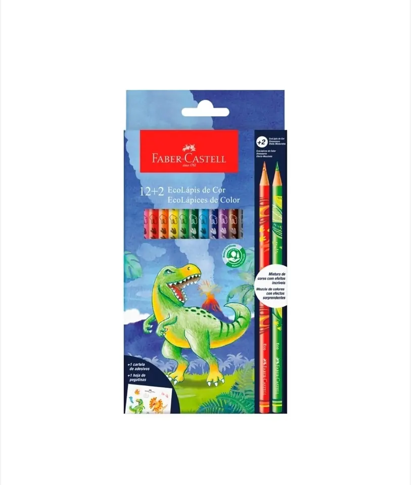 Lápices de Colores Dinosaurios x12
