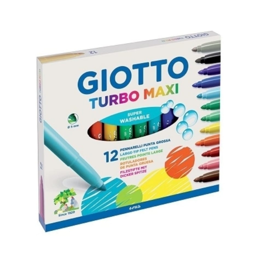 Marcador giotto x12 grueso