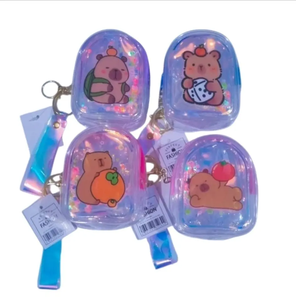 Monederos Capybara mochila Holográfica