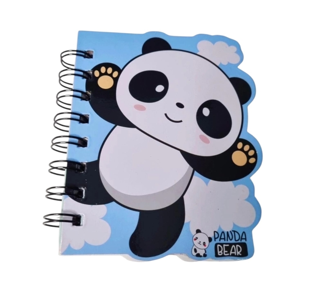 Libreta  con espiral panda