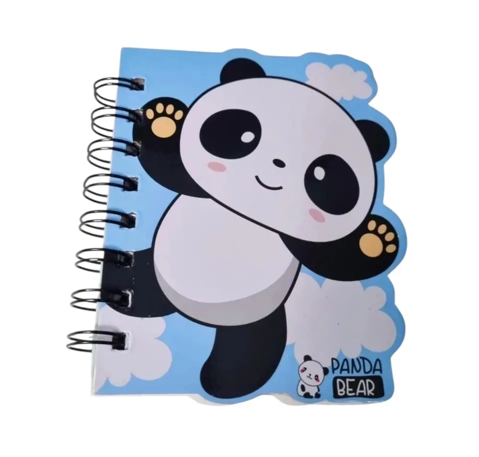 Libreta  con espiral panda