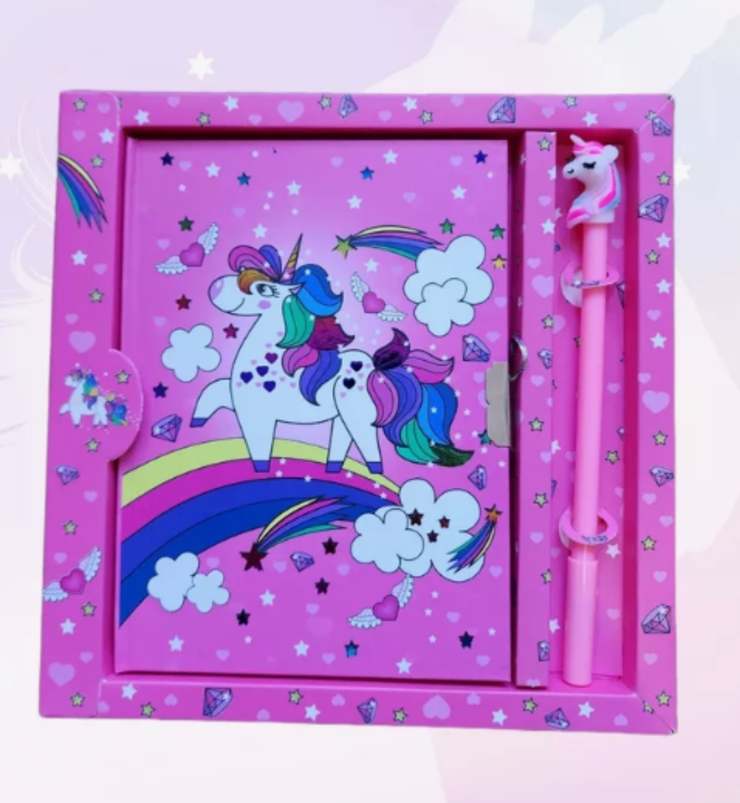 Diario íntimo Unicornio con bolígrafo