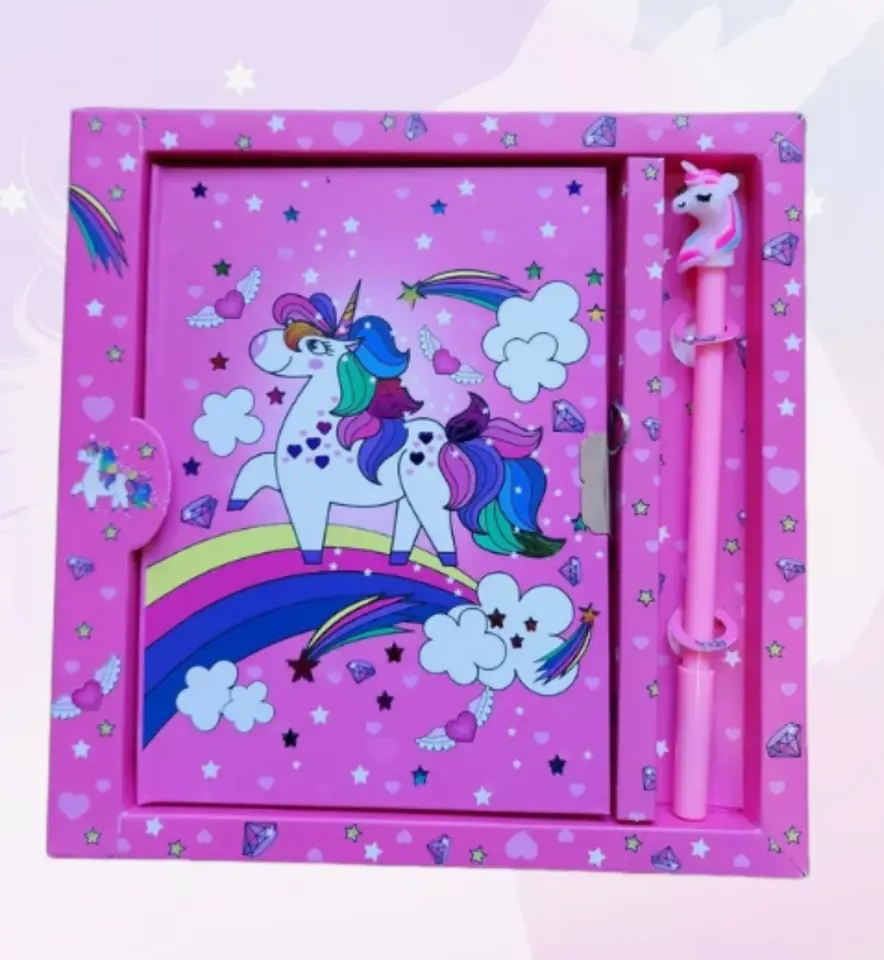 Diario íntimo Unicornio con bolígrafo
