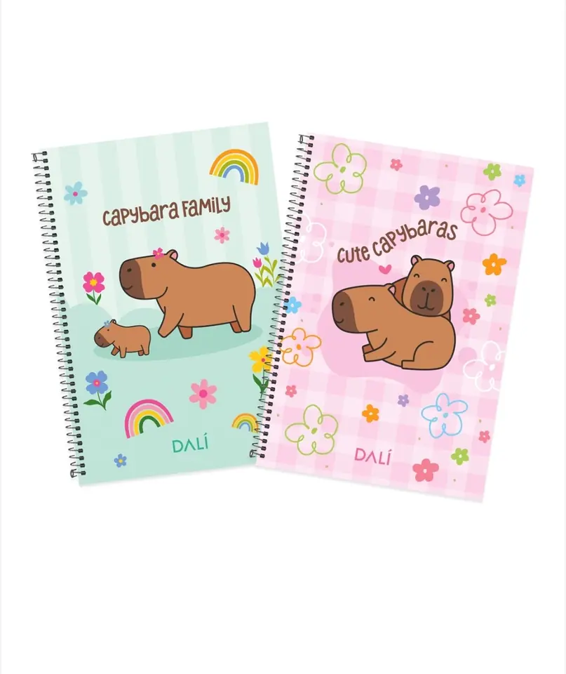 Cuaderno Espiral A5 Capybaras 70 hojas