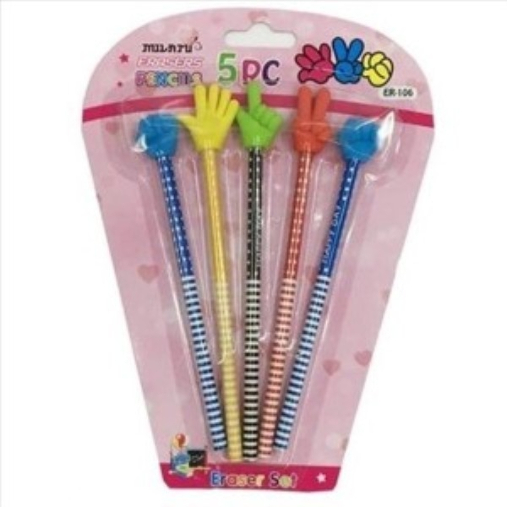 LAPIZ MANOS 19CM 5 UNIDADES
