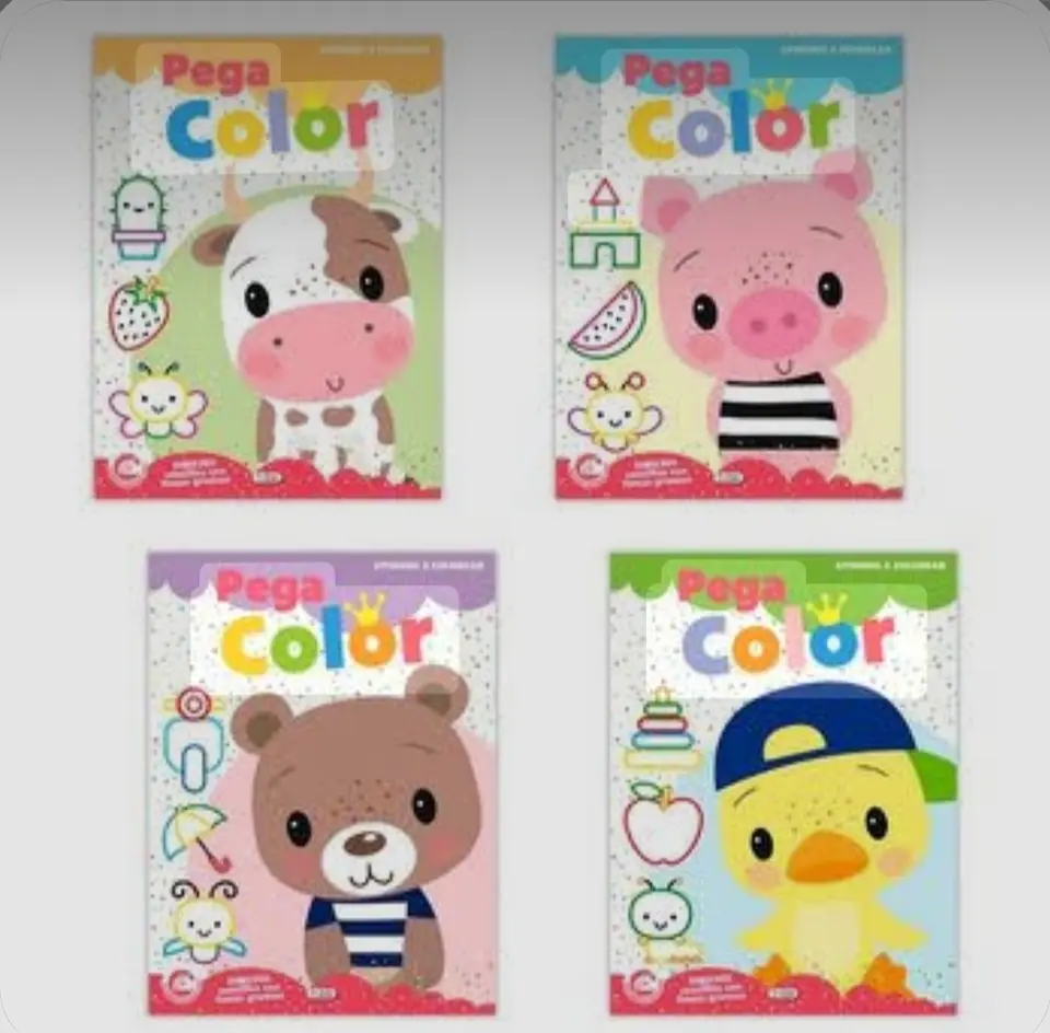 Libro pega color