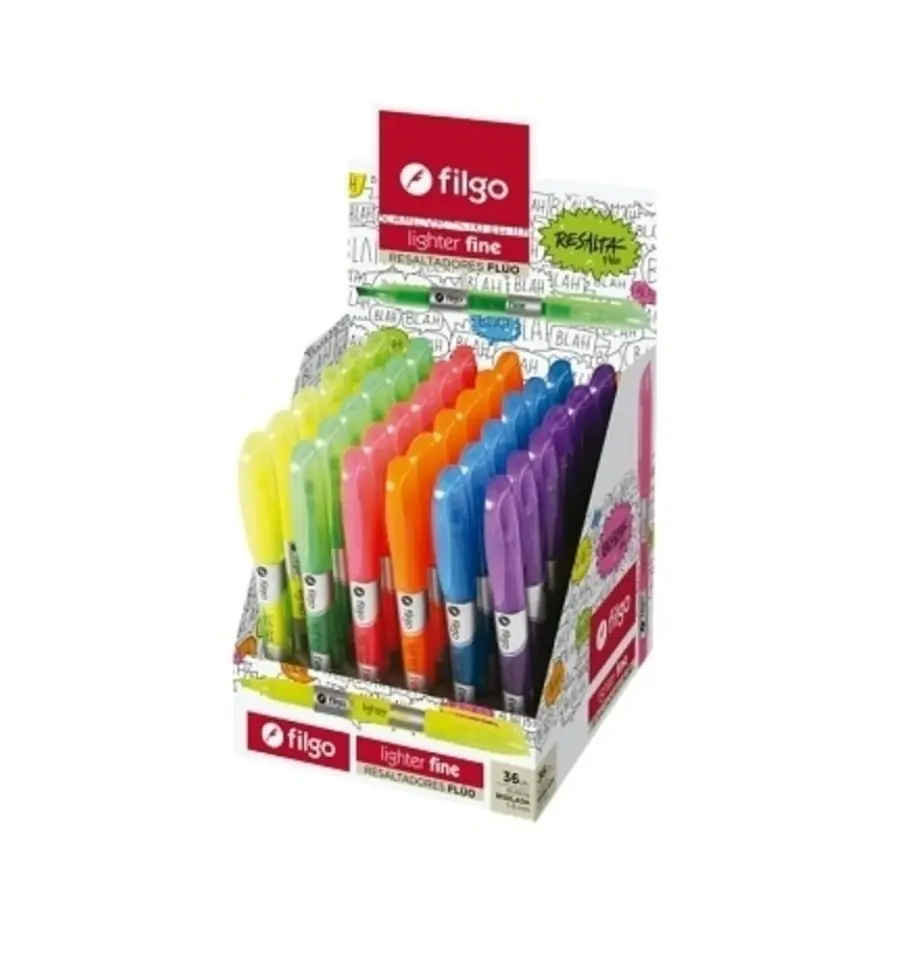Filgo resaltador lighter fine - display  flúo