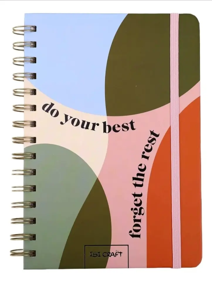 Cuaderno Ibi Craft tapa dura con stickers 60 hojas