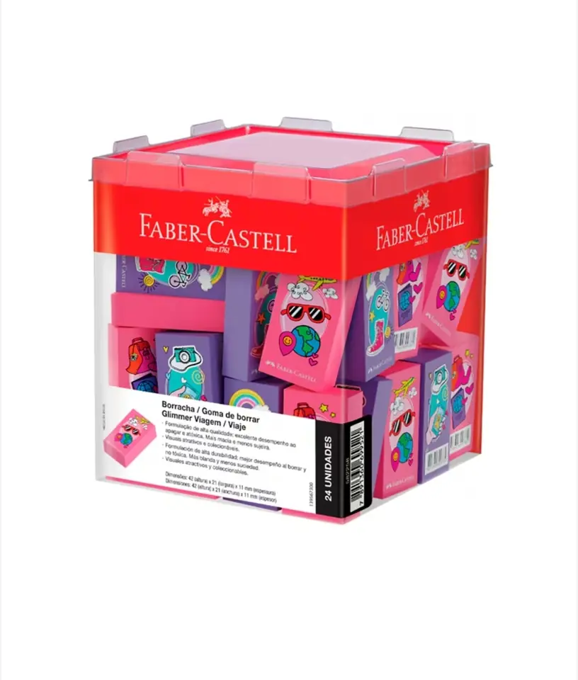 Goma de Borrar Glimmer Viajes Faber-Castell