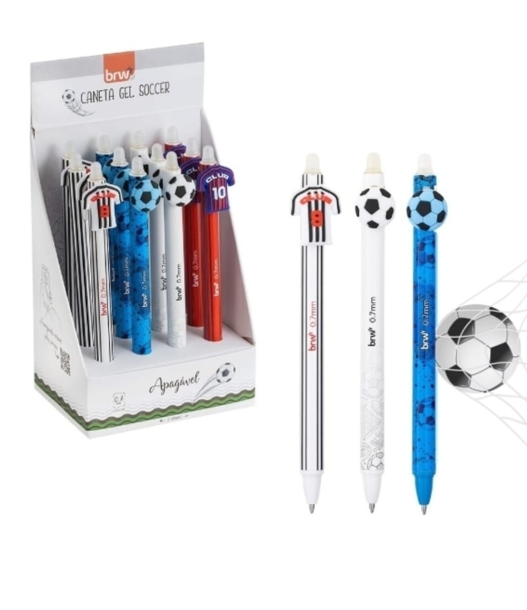 Bolígrafo borrable 0.7mm-futbol