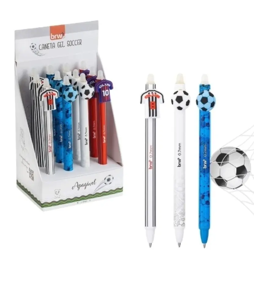 Bolígrafo borrable 0.7mm-futbol