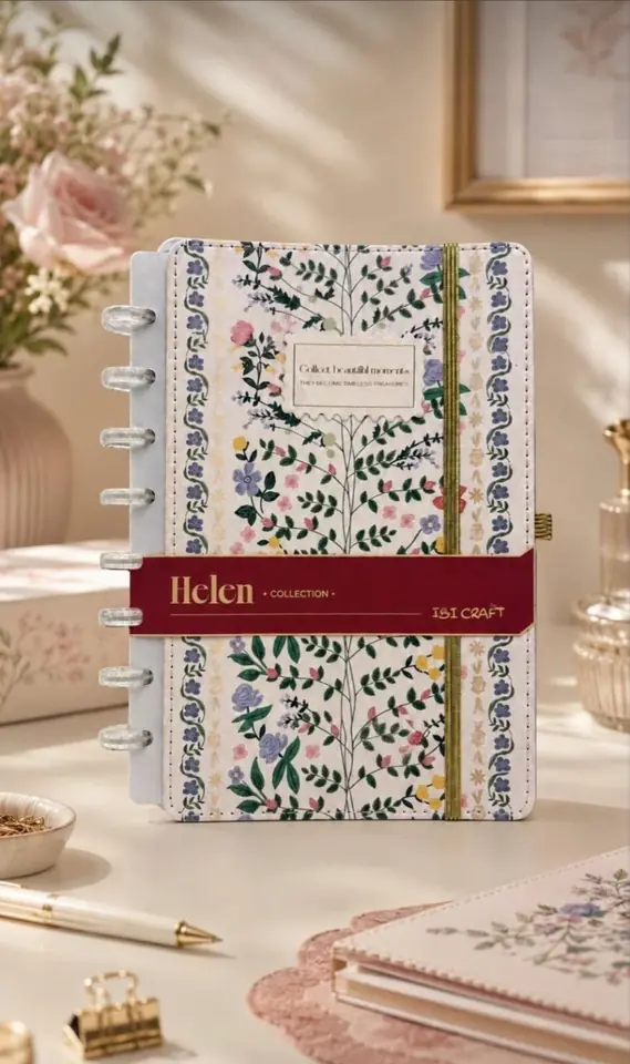 Cuaderno sistema discos Helen A5 80h con separadores