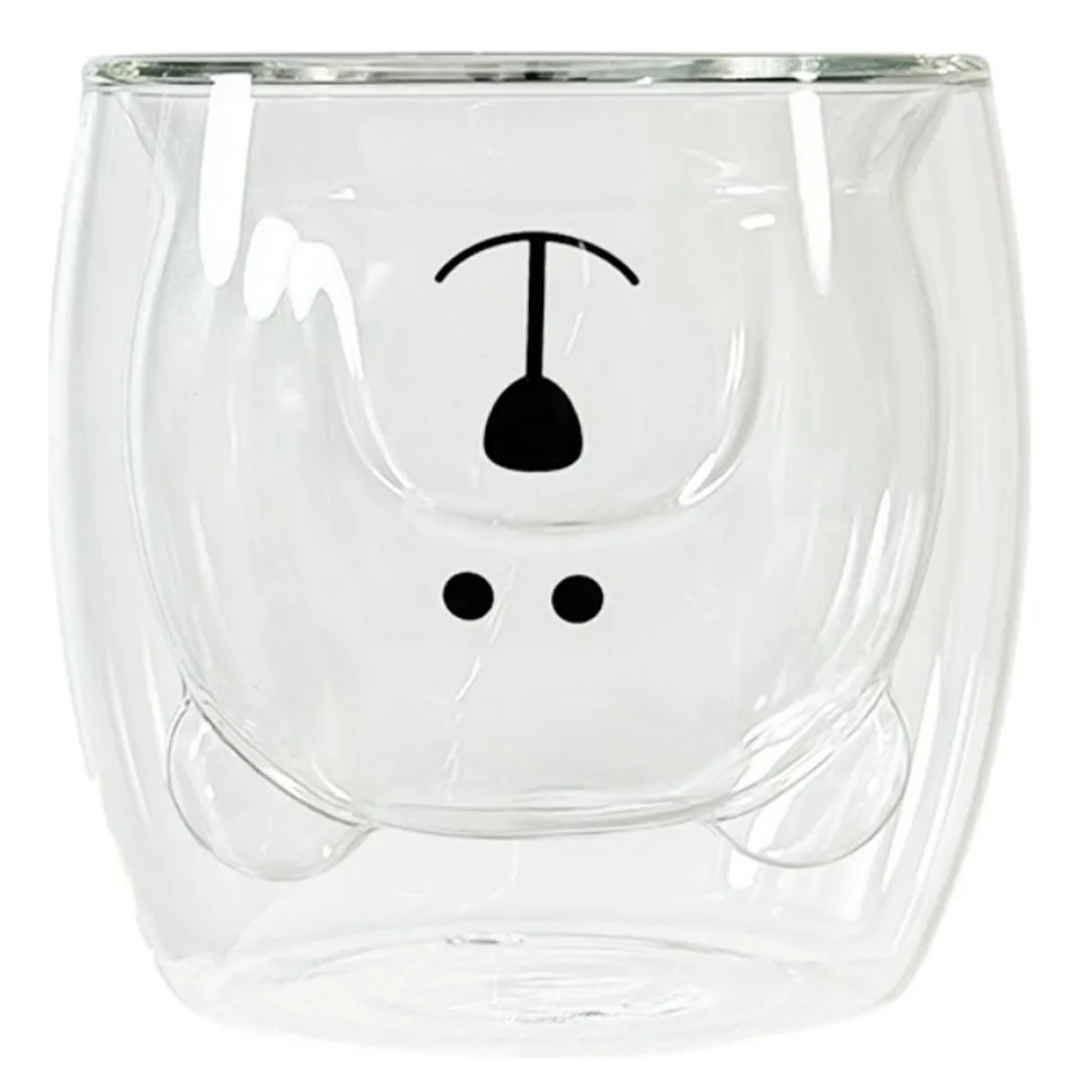Vaso doble vidrio 250 ml transparente