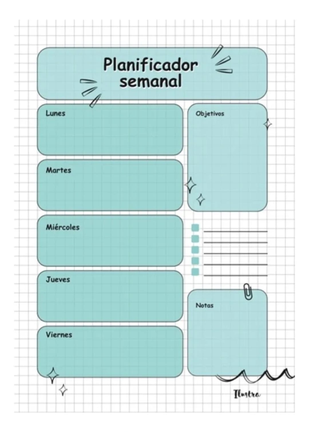 Planificador Semanal A5