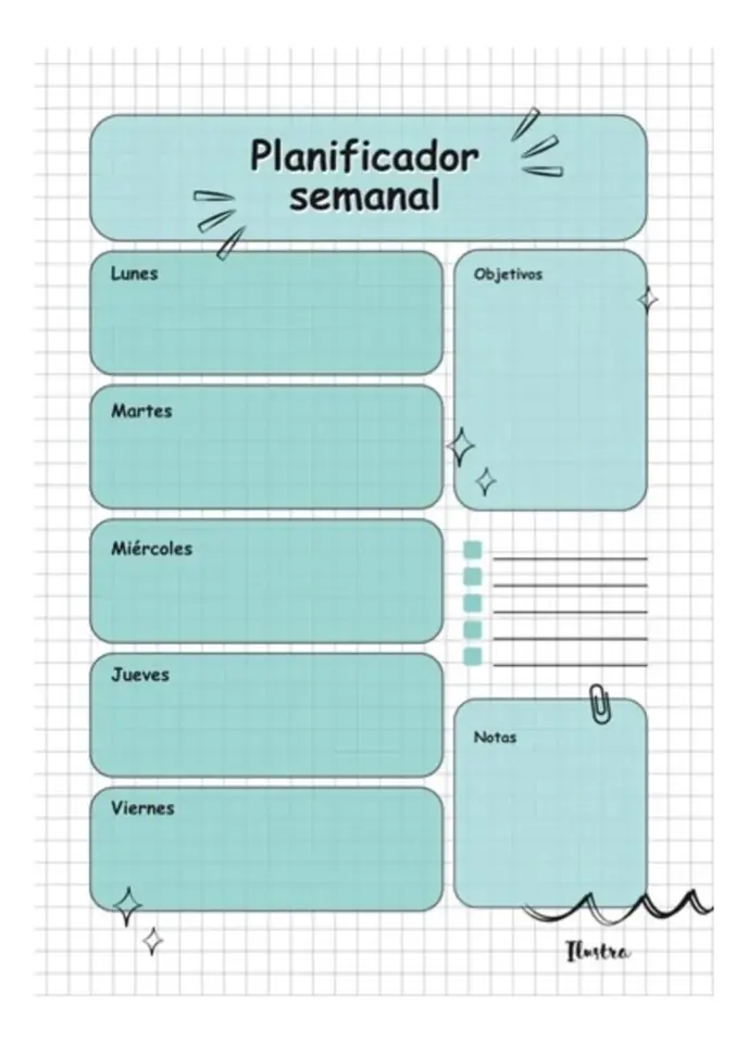 Planificador Semanal A5