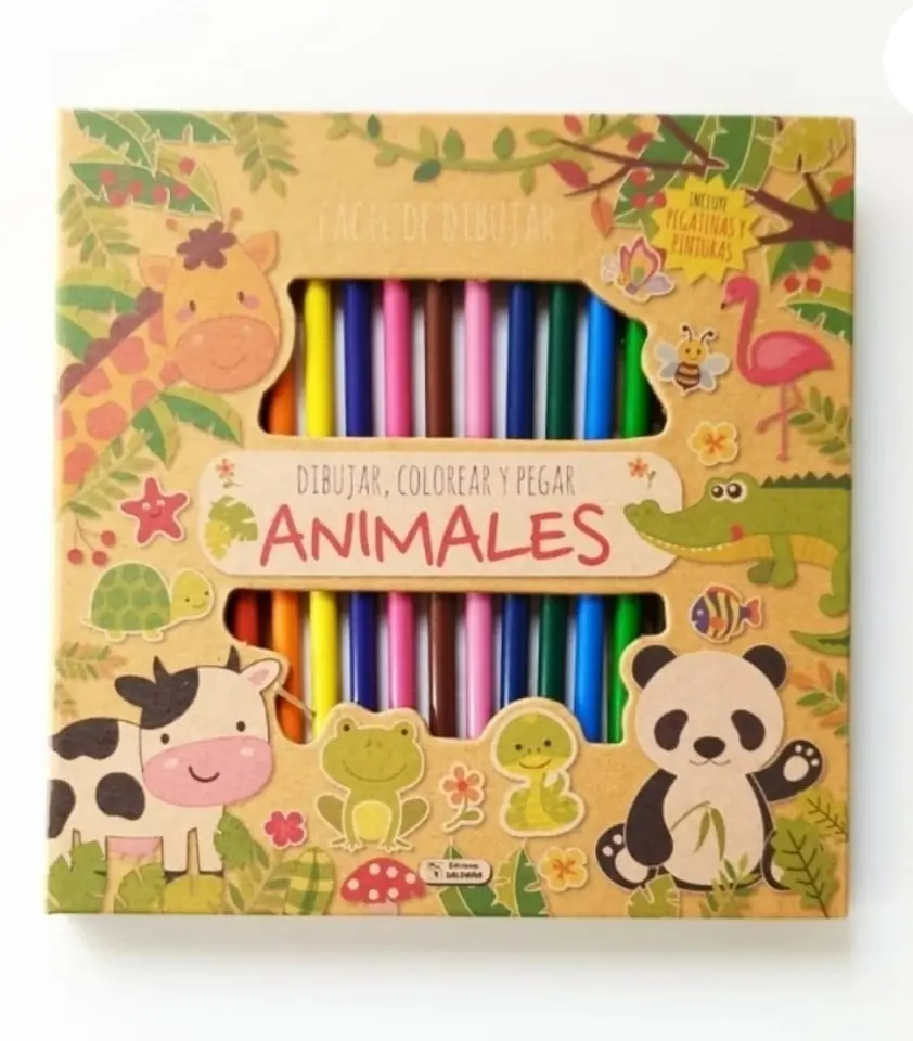 Set para dibujar pintar y pegar