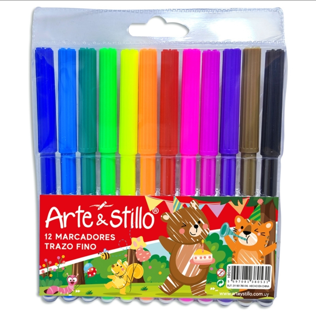 Marcador fino Arte & Stillo® x12