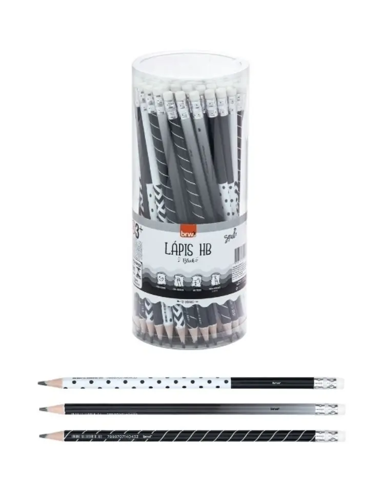 lápiz con goma black