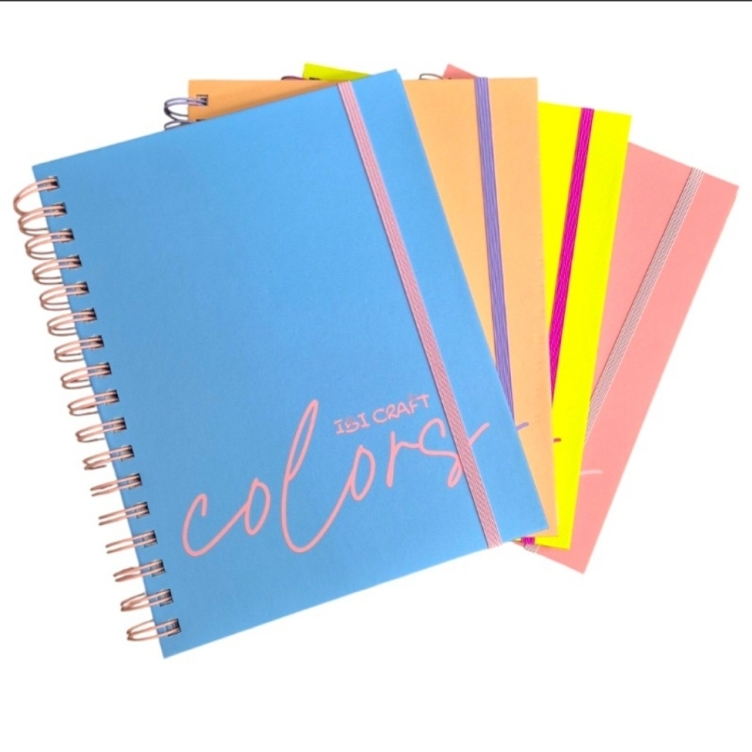 CUADERNO IBI CRAFT TAPA DURA COLORS A5 150 H