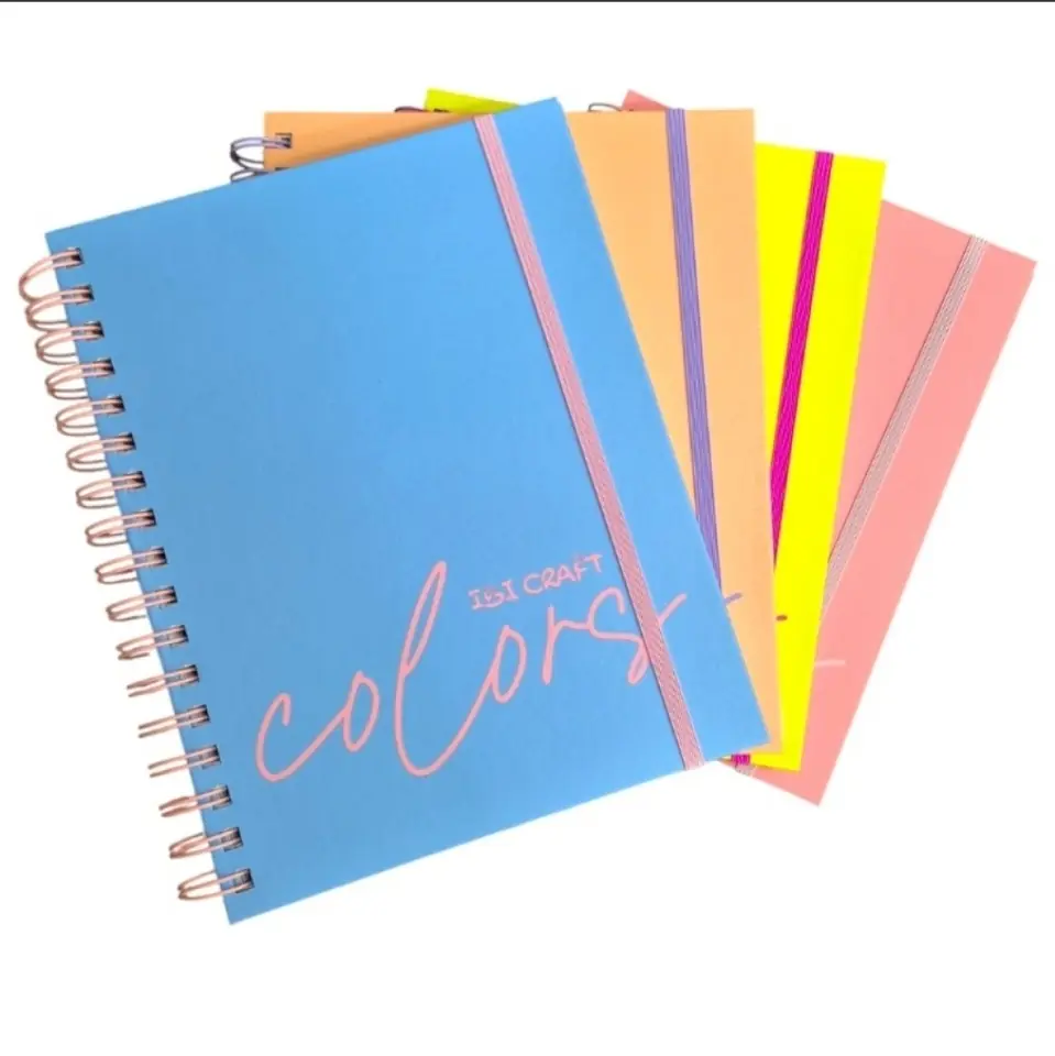 CUADERNO IBI CRAFT TAPA DURA COLORS A5 150 H