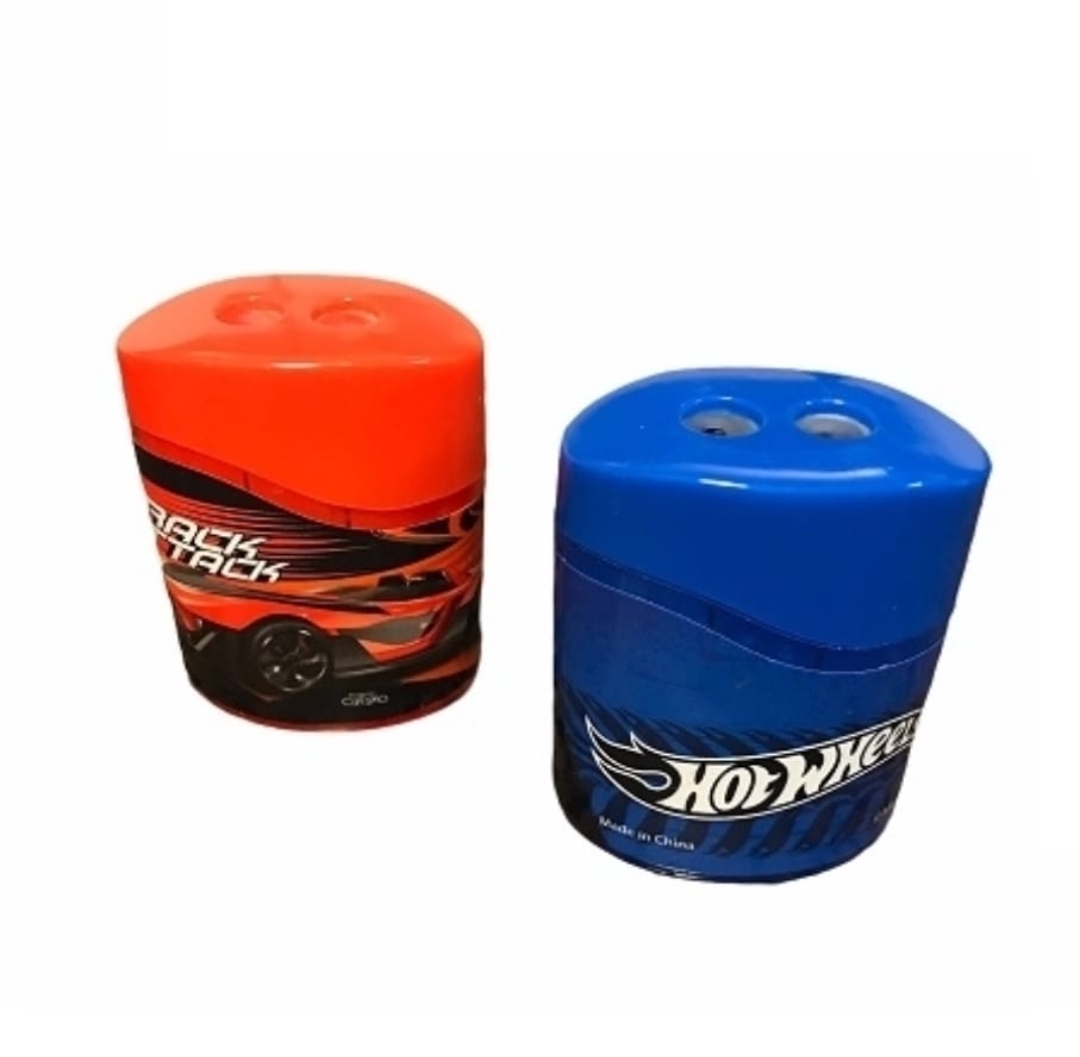 Sacapuntas Doble con deposito Hot Wheels
