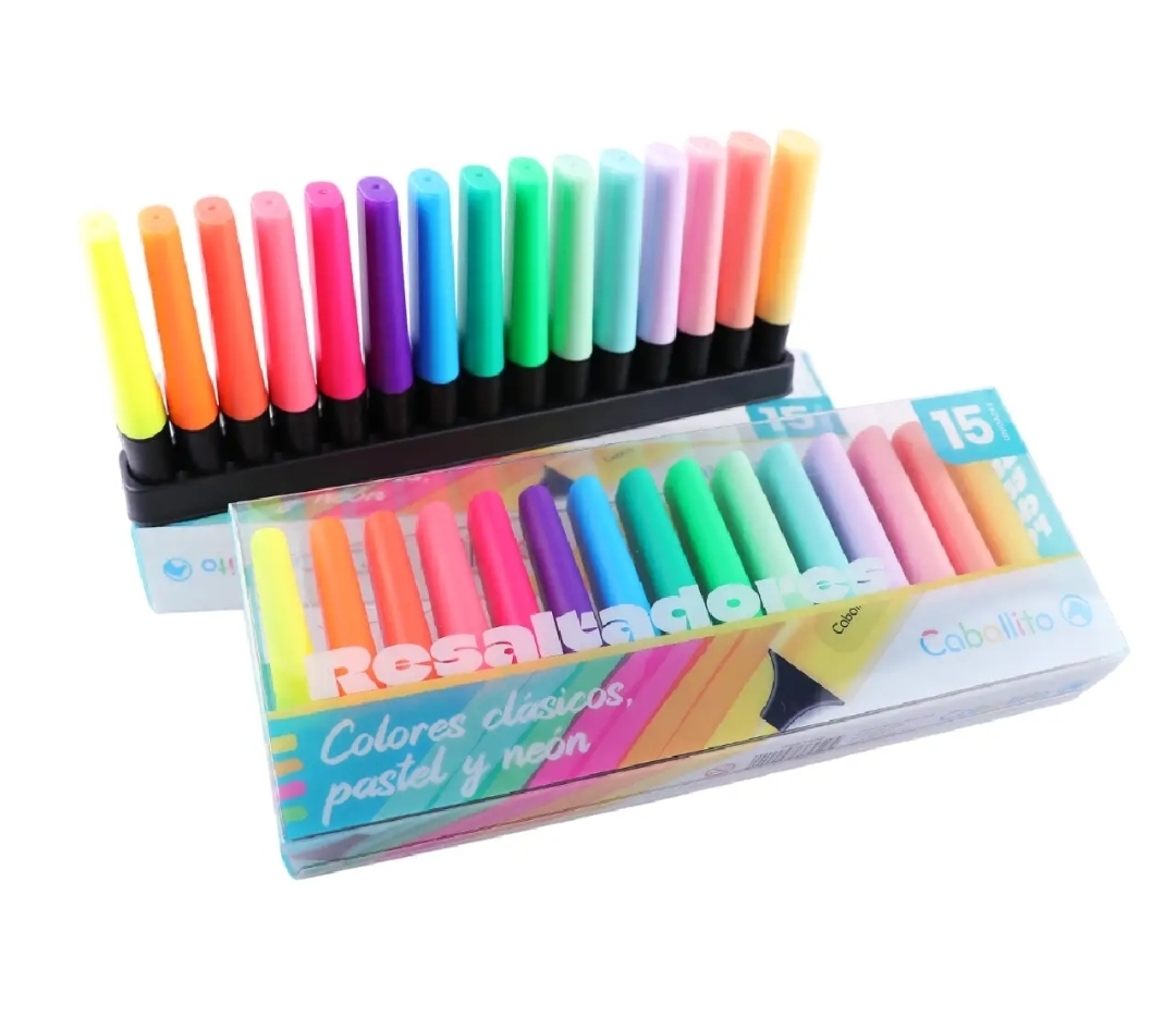 Resaltador Caballito Pack Premium X15